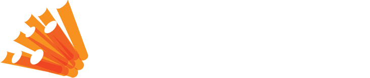 AMPS logo white text